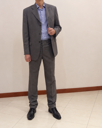 Completo grigio uomo, giacca pantaloni