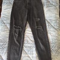 Jeans donna in cotone strappati, piazza Italia, S