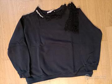 felpa nera donna twinset