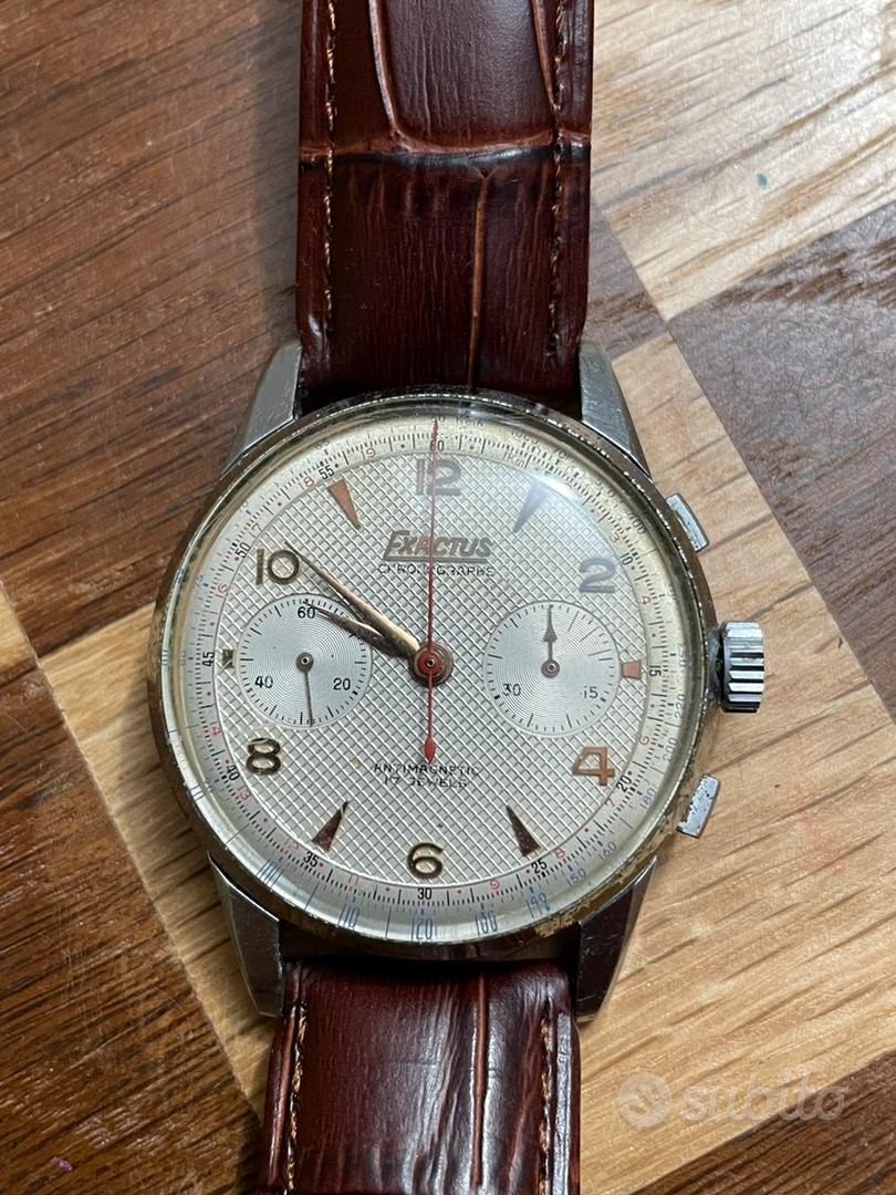 Cronografo Orologio Exactus Vintage Cronografo Uomo Vintage