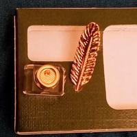 Cristallo Swarovski Penna e Calamaio anni '90