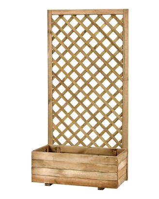 Fioriera con griglia Marika 40X80X H180 Cm Legno