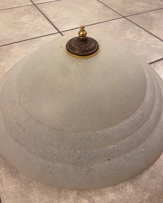 Plafoniera da soffitto in vetro satinato