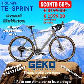 E-GRAVEL ELETTRICA TRIUMPH TE-SPRINT NUOVA GARANZI