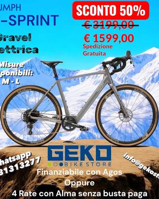 E-GRAVEL ELETTRICA TRIUMPH TE-SPRINT NUOVA GARANZI