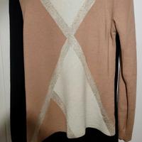 Maglioncino Camomilla Beige e Nero Taglia Unica