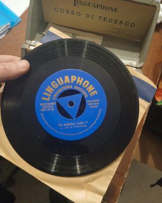Raro Corso Tedesco LINGUAPHONE anni '60 – 16 Disch