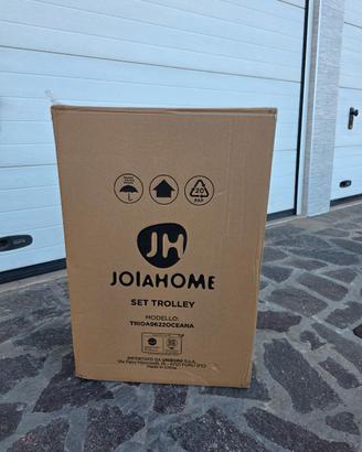 Tris Set 3 Valigie Rigide Trolley JOIA HOME - NUOV