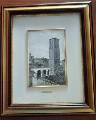 Quadro raffigurante Duomo di Rieti in argento