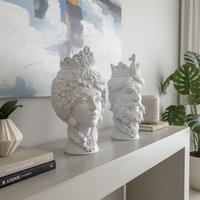 Teste di moro stile siciliano coppia (20cm)