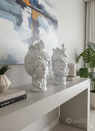 Teste di moro stile siciliano coppia (20cm)