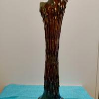 Vaso Fenton in vetro iridescente