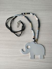 Collana con ciondolo elefante