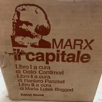 2 Cofanetti  Libri  (1)Il capitale 5 vol.  k.Marx