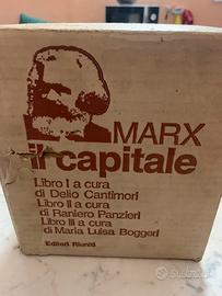 2 Cofanetti  Libri  (1)Il capitale 5 vol.  k.Marx