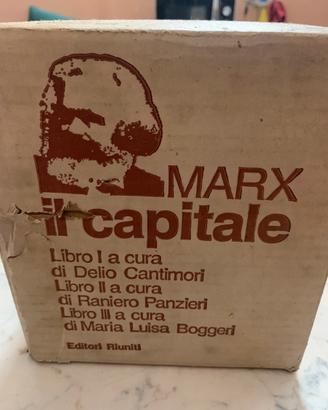 2 Cofanetti  Libri  (1)Il capitale 5 vol.  k.Marx