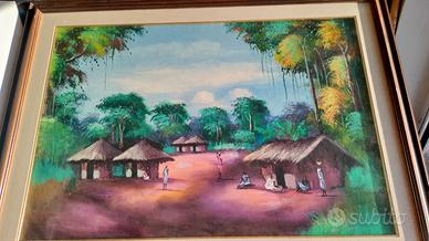 PITTURA ETNICA AFRICANA VINTAGE