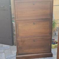 Scarpiera in legno massello