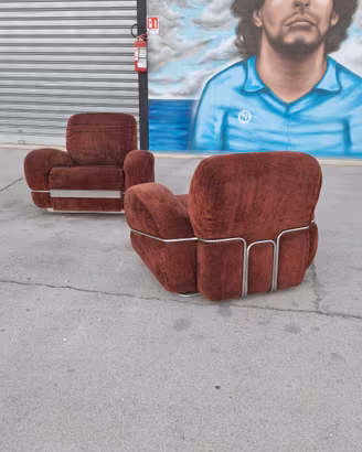 coppia di poltrone anni 70