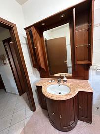 MOBILE BAGNO con PIANO IN MARMO ROSA