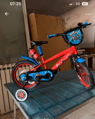 Bici spiderman 14” nuova