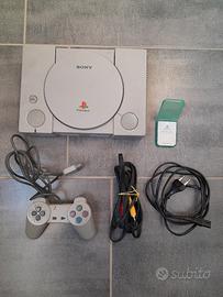 playstation 1 + memory card