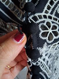 camicia elegante bianca e nera