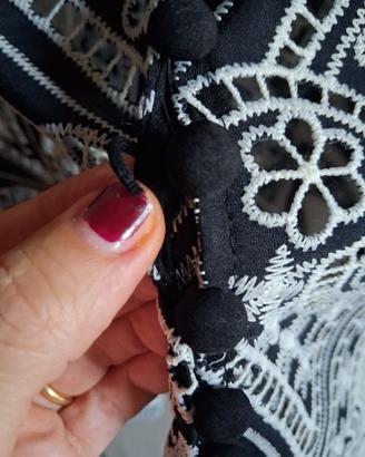 camicia elegante bianca e nera