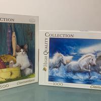 Coppia di puzzle Clementoni collection