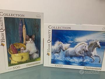 Coppia di puzzle Clementoni collection