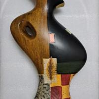 Vaso etnico - multimateriale multicolore