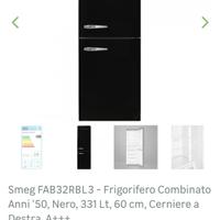 Frigorifero Smeg nero modello FAB32RBL3 nuovo