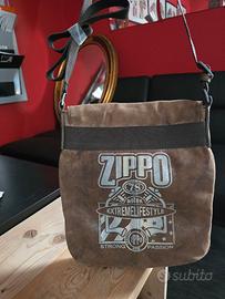 Borsa Cuoio tracolla Zippo originale