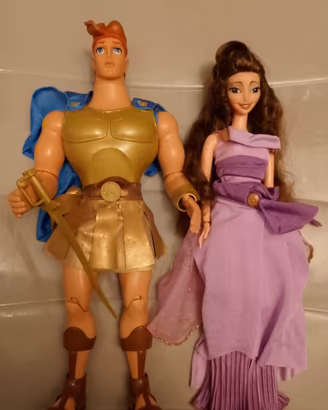 Set Vintage Hercules & Megara Disney Mattel 1997