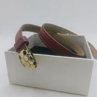 Bvlgari bracciale Serpenti in pelle a doppio giro