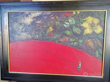 Quadro Bimba con le Trecce e Aquilone