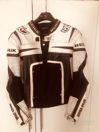 Giubotto Moto Berik taglia 54 bianco/nero