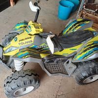 Quad Peg Perego, Batteria+ruote ant. da sostituire
