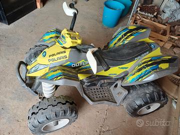 Quad Peg Perego, Batteria+ruote ant. da sostituire