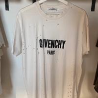 Tshirt Givenchy bianca effetto vintage S oversize