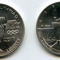 USA AMERICA LOTTO DOLLARI OLIMPICI 1983-84 ARGENTO