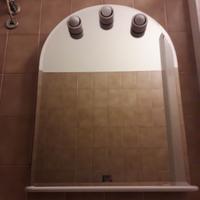 Specchio bagno con tre luci