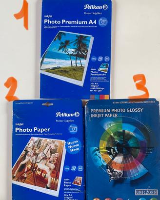 Carta fotografica a getto di inchiostro