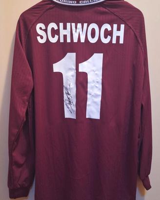 Maglia Torino 2000/2001 Match Worn Schwoch firmata