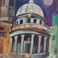 dipinto ad olio di Francesco Tomei