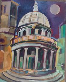 dipinto ad olio di Francesco Tomei