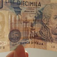 banconote originali 10.000 Lire Alessandro Volta