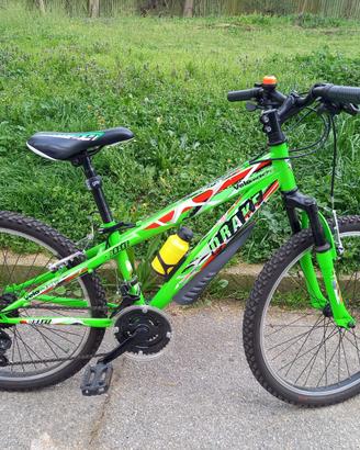 Bici Mountain bike verde ragazzo ruota 24 come nuo