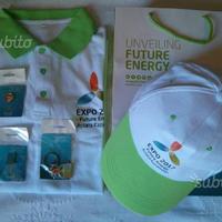 Polo, cappellino e spille originali Expo 2017