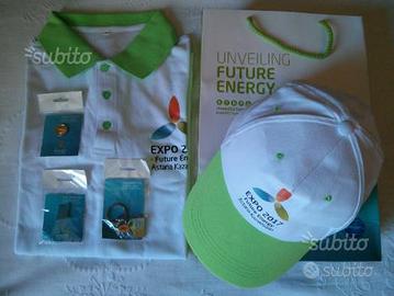 Polo, cappellino e spille originali Expo 2017